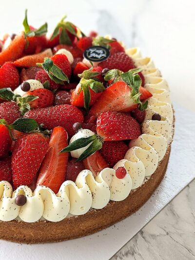 La tarte fraise / menthe