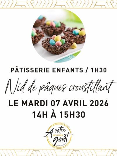 PÂTISSERIE ENFANTS - 1H30 - Mardi 07 avril 2026