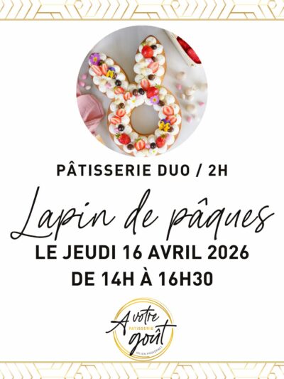 PÂTISSERIE DUO - 2H - Jeudi 16 avril 2026