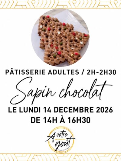 PÂTISSERIE ADULTES - 2H/2H30 - Lundi 14 décembre 2026