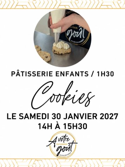 PÂTISSERIE ENFANTS - 1H30 - Samedi 30 janvier 2027